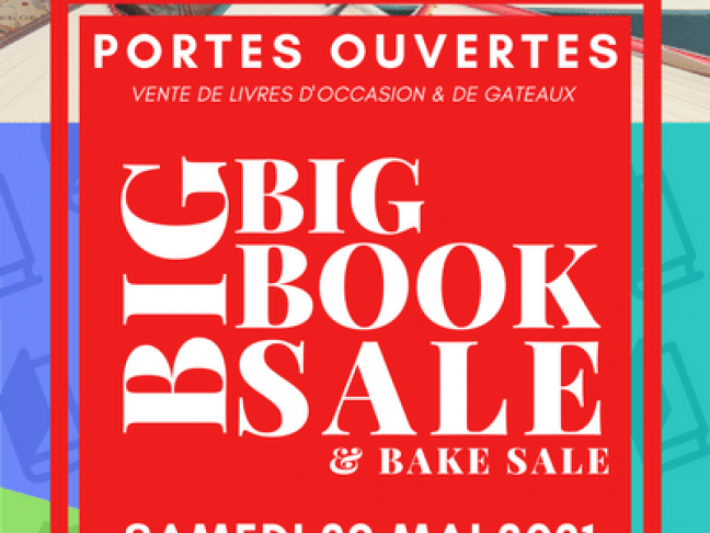 Portes ouvertes & BBB  (big, big booksale) Très grande vente de livres en anglais, des gâteaux et des plantes  pour une levée de fonds pour notre association 1901.