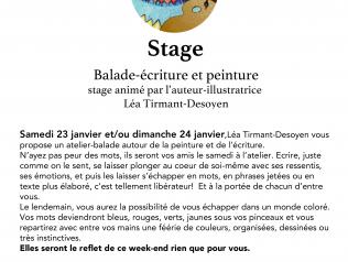 Stage "Balade-écriture et/ou peinture" 